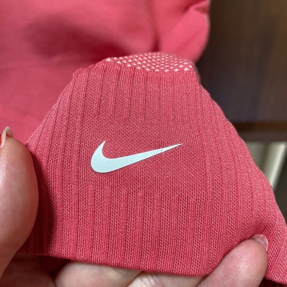 Nike Pink High Neck Tank with Built in Bra (Size XS/S)